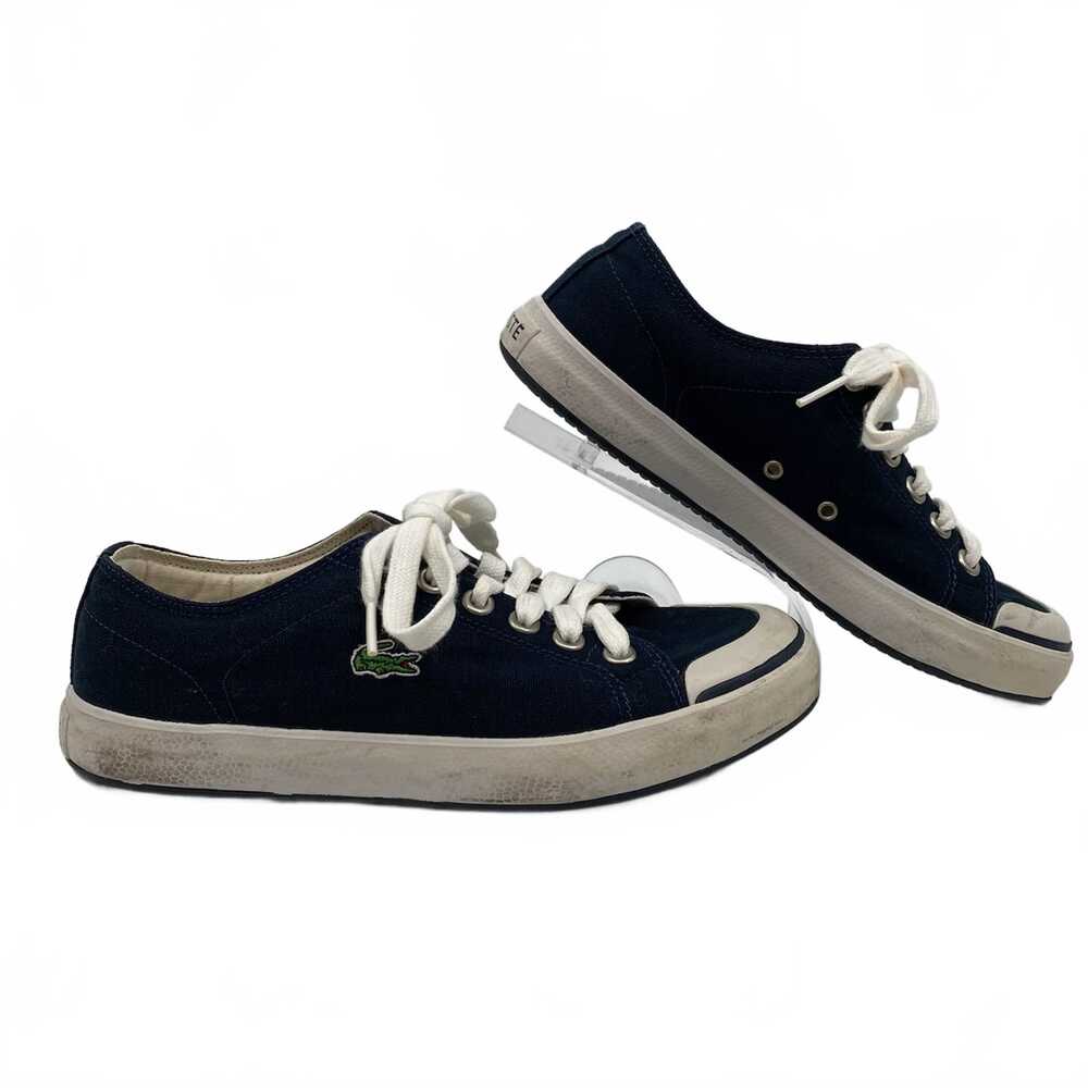 Lacoste Navy Canvas Sneakers | Women’s Size 7.5
